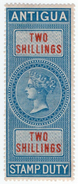 (I.B) Antigua Revenue : Duty Stamp 2/-