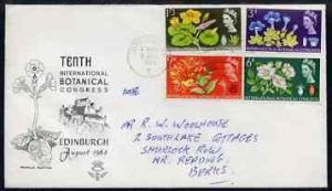 Great Britain 1964 Botanical (phos) set of 4 on illustrat...