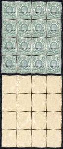 KUT SG17s KEVII 1/2a Wmk Mult Crown opt Specimen (locally) Block of 16 U/M