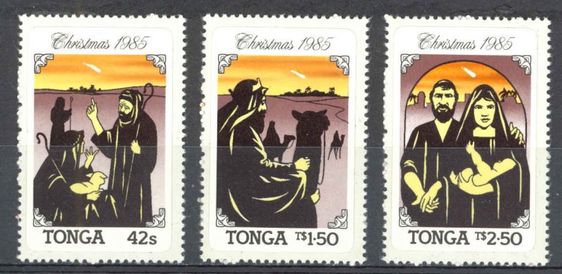 Tonga Sc# 613-615 MNH 1985 Christmas