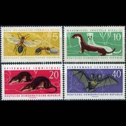 DDR 1962 - Scott# 591-4 Fauna Set of 4 NH