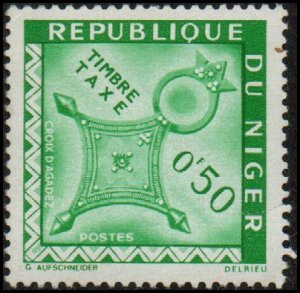 Niger J22 - Mint-H - 50c Cross of Agadez (small tear) (1962)