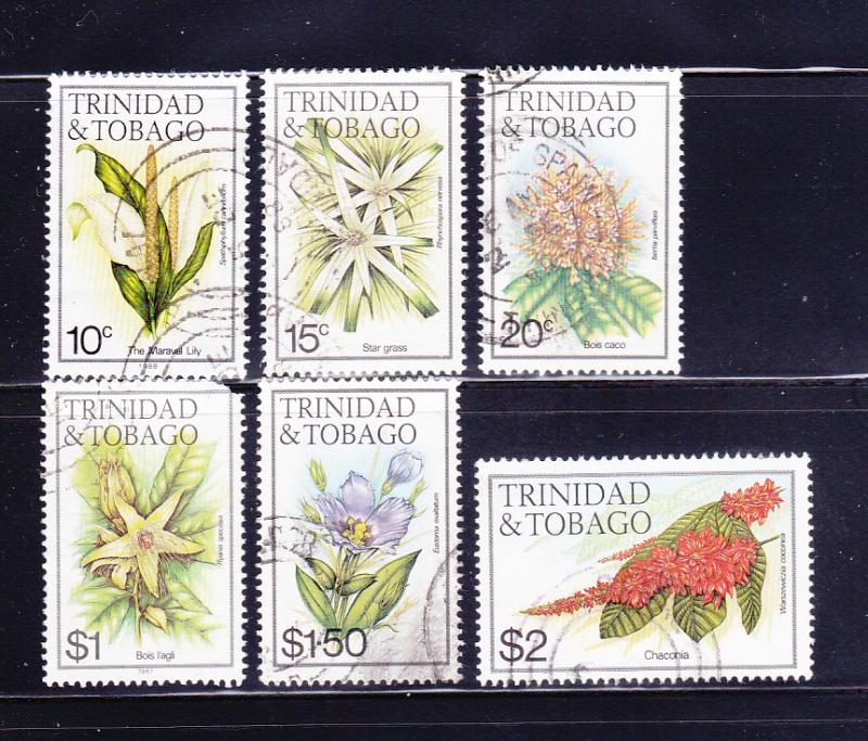 Trinidad and Tobago 393-395, 402-404 U Flowers