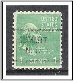 US Precancel #804 Summit NJ Used