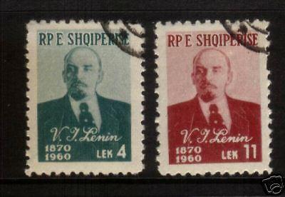 ALBANIA 1960 LENIN  SET 2  FU   SG643/44