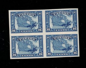 Canada #145a Extra Fine Never Hinged Imperf Block