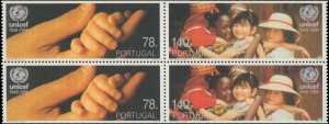 Portugal #2095a, Complete Set, Booklet, 1996, Children, Never Hinged