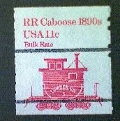 United States, Scott #1905a, used(o), 1984,  Caboose of 1890s  11¢