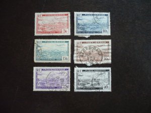 Stamps - Algeria - Scott# C1-C6 - Used Set of 6 Stamps