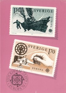 Sweden 1979 Maxicard Sc 1278-1279 EUROPA