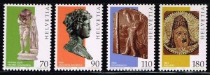 Switzerland 1997,#991_994 MNH, Gallo-Roman art