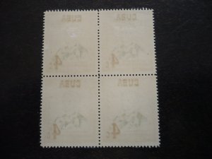 Stamps - Cuba - Scott# 552 - Mint Hinged Single Stamp in a Block of 4