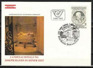 Austria, Scott cat. 1210. Composer Haydn. First day cover.