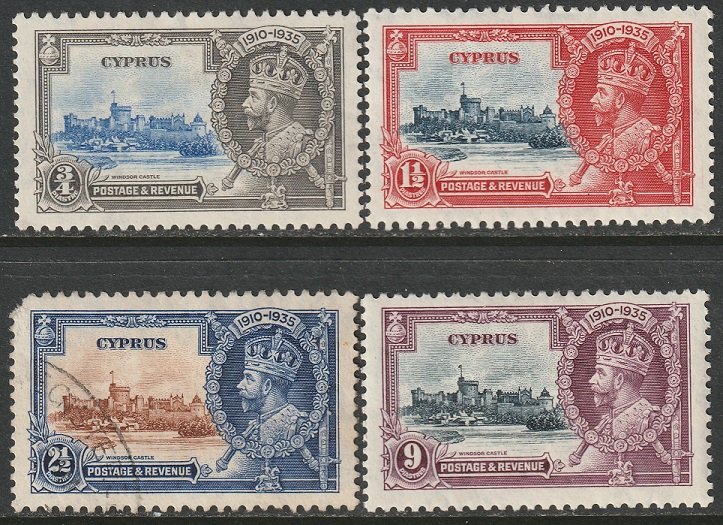 Cyprus 1935 Sc 136-9 set MH/used