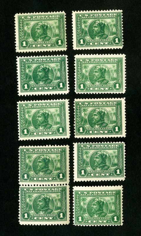 US Stamps # 397 F-VF Lot of 10 OG NH Scott Value $350.00 