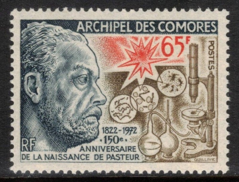 COMORO ISLAND 1972 Louis Pasteur; Scott 106; MNH