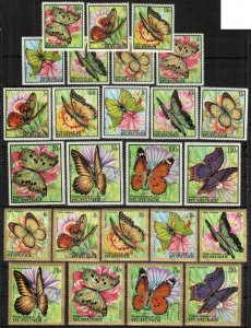 Burundi Stamp 240-255, C66-C74  - Butterflies