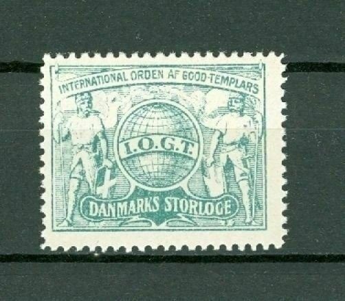 Denmark Poster Stamp Mnh.Old  IOGT  Grandlodge Order Templars