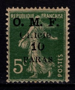Cilicia 1920 Sower issue of France Optd. O.M.F. Cilicie, 10pa on 5c [Mint]