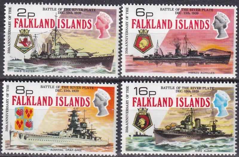 Falkland Islands #237-40  MNH CV $22.00  Z587