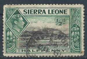 Sierra Leone 1938 - ½d George VI - SG188 used