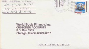 United States A.P.O.'s [25c] E Earth 1988 Army Postal Service, APO 09162 Asch...