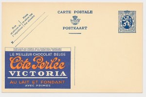 Publibel - Postal stationery Belgium 1933 Chocolate - Cote Perlee - Victoria