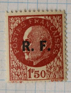 France sc#440 R.F. Liberation RF Overprint ovp Mint MNH OG Marshal Petain
