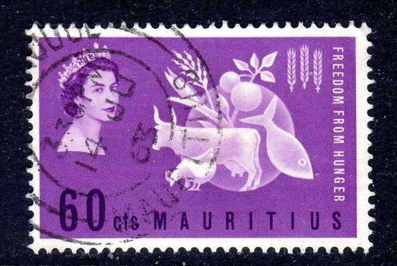 MAURITIUS-   1963 - FREEDOM FROM HUNGER   -USED - 