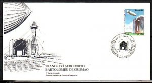 Brazil, Scott cat. 2094. Zeppelin & Airport issue. First Day Cover. ^