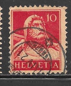 Switzerland 167: 10c William Tell, used, F-VF