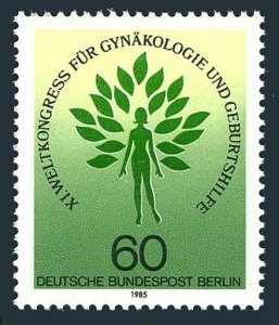 Germany-Berlin 9N504 two stamps,MNH.Mi 742. World Gynecological Congress,1985.