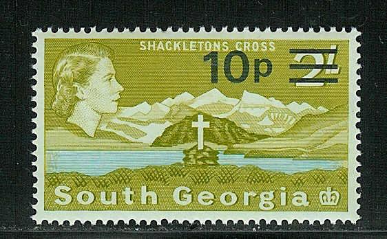 South Georgia Island Scott #27 Shackleton's Cross F/VF MNH