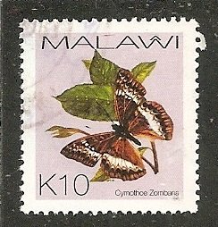 Malawi    Scott 710   Butterfly    Used