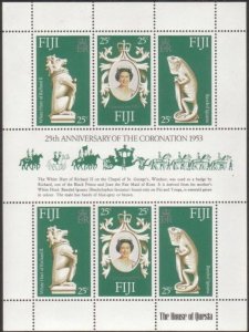 Fiji 1978 SG549 Coronation sheetlet MNH