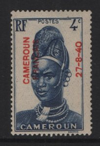 Cameroun   #257  MH   1940   overprint 27.8.40  4c