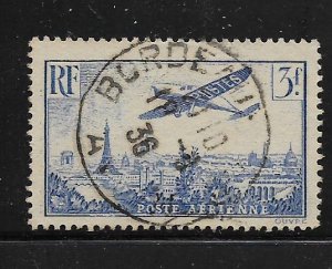 FRANCE, C12, USED, PLANE OVER PARIS