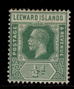 LEEWARD ISLANDS GV SG59, ½d blue-green, M MINT.