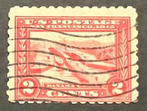 Scott#: 402 - Pedro Miguel Locks, Panama Canal 2¢ 1916 single used stamp - Lot 9