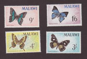 Malawi 37 - 40 VF MNH Set of 4 Butterflies