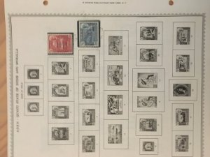 Collection of Aden stamps on Minkus pages