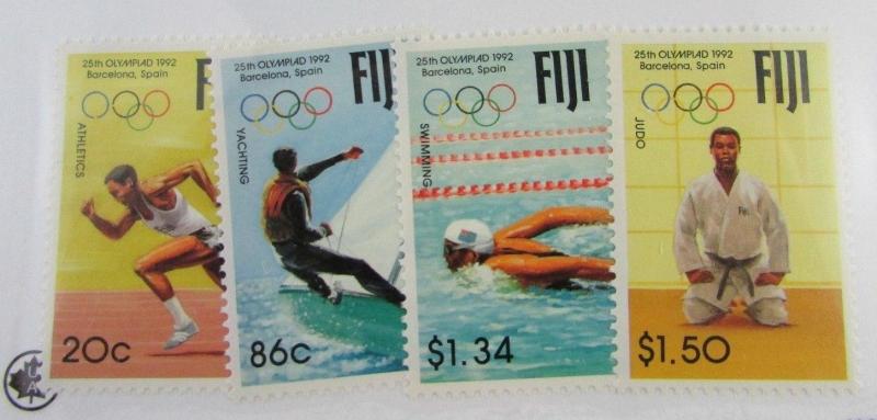 1992 FIJI SC #665-668 25th Olympics Barcelona, Spain  MNH stamps