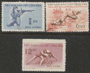 North VIETNAM Sc 102-4 Mint LH  VF, Sports issue, BIN $4.50