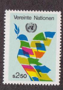 U.N. - Vienna # 8, Dove, Mint NH, 1/2 Cat.