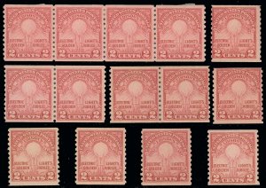 US SCOTT #656 Edison x14 Singles, Pairs & Strips/4, Mint-NH, SCV $150.00! (SK)