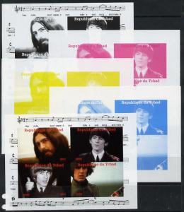 Chad 2013 The Beatles - George Harrison sheetlet containi...