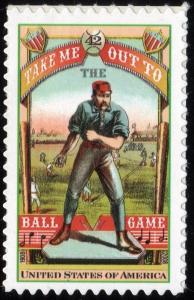 SC#4341 42¢ Take me out to the Ball Game Single (2008) SA