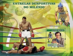 GUINEA BISSAU 2007 SHEET FOOTBALL CYCLING ARMSTRONG ALI BOXING SPORTS