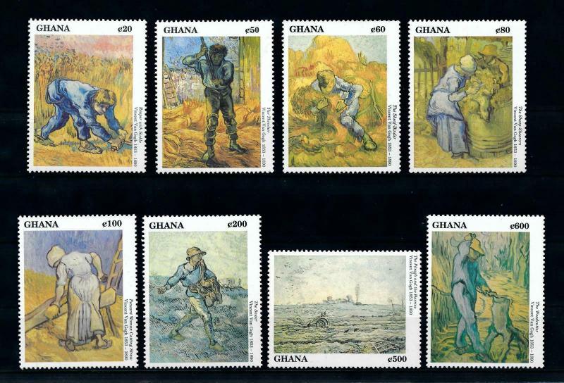 [100188] Ghana 1991 Art Paintings Vincent van Gogh  MNH