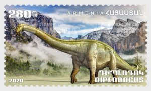 2020 Armenia Diplodocus & Basilosaurus (2) (Scott 1219-20) MNH